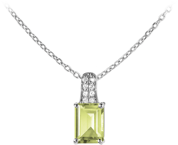 Jacques Lemans - Damen Kette Sterlingsilber mit Peridot - SE-C114B